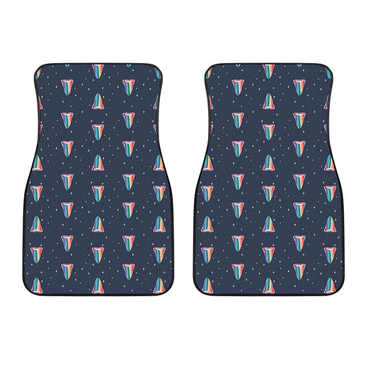 Gay Pride Tongue Pattern Print Front Car Floor Mats