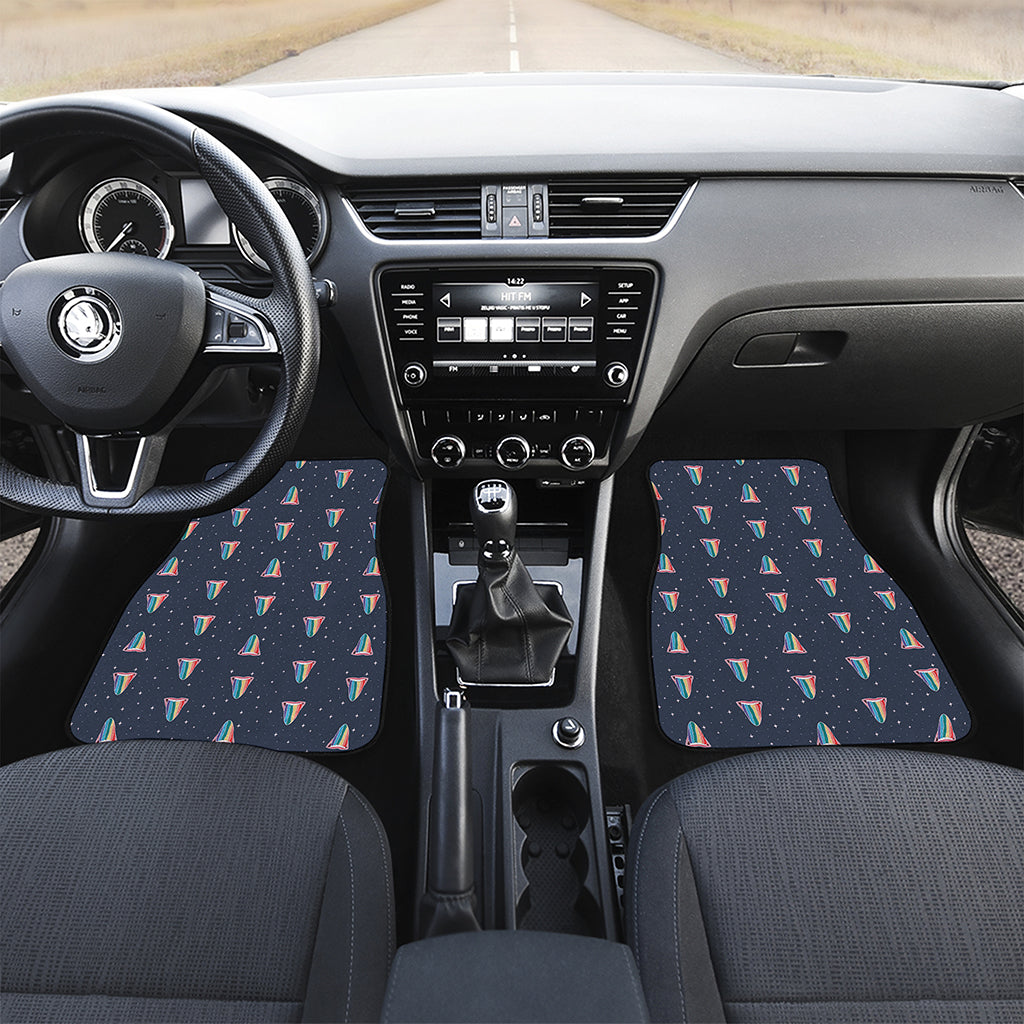 Gay Pride Tongue Pattern Print Front Car Floor Mats