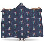 Gay Pride Tongue Pattern Print Hooded Blanket