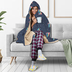 Gay Pride Tongue Pattern Print Hooded Blanket