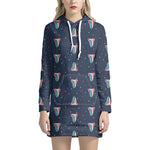 Gay Pride Tongue Pattern Print Hoodie Dress