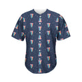 Gay Pride Tongue Pattern Print Men's Baseball Jersey