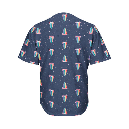 Gay Pride Tongue Pattern Print Men's Baseball Jersey
