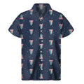 Gay Pride Tongue Pattern Print Men's Short Sleeve Shirt