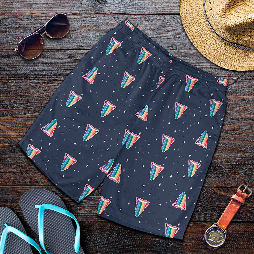 Gay Pride Tongue Pattern Print Men's Shorts