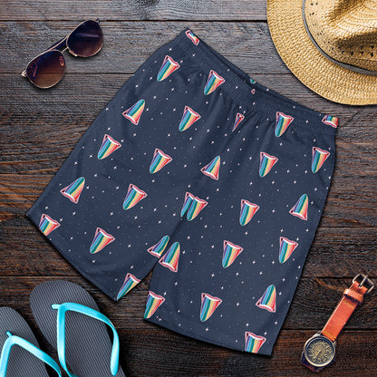 Gay Pride Tongue Pattern Print Men's Shorts