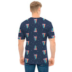 Gay Pride Tongue Pattern Print Men's T-Shirt