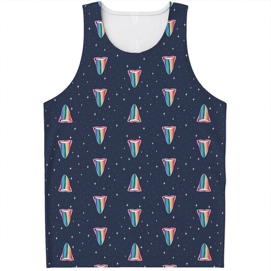 Gay Pride Tongue Pattern Print Men's Tank Top