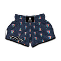 Gay Pride Tongue Pattern Print Muay Thai Boxing Shorts