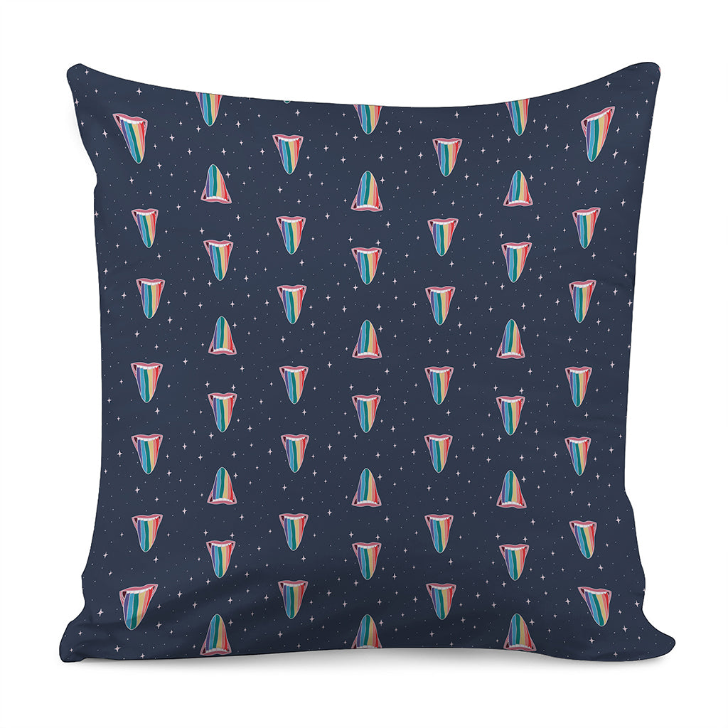 Gay Pride Tongue Pattern Print Pillow Cover