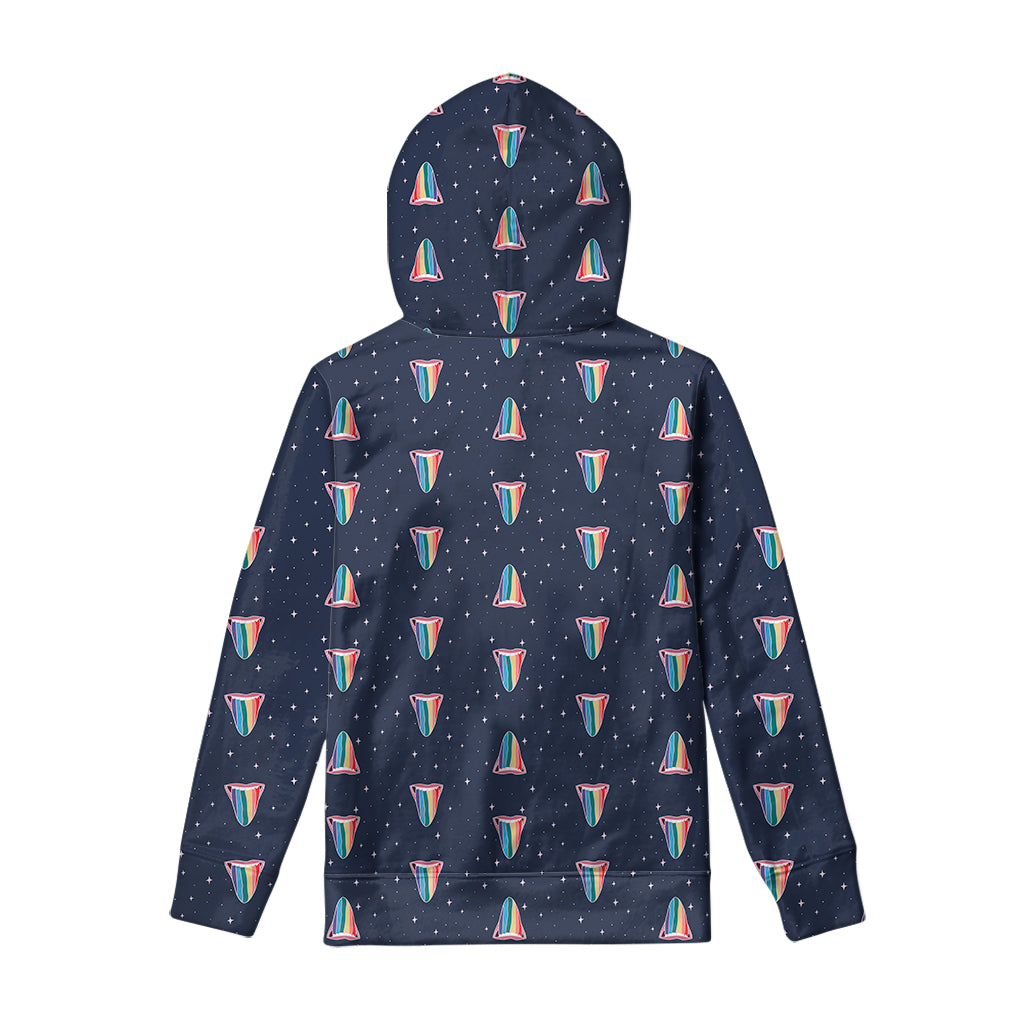 Gay Pride Tongue Pattern Print Pullover Hoodie