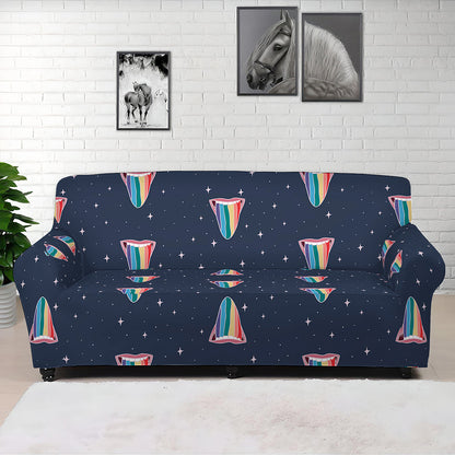 Gay Pride Tongue Pattern Print Sofa Cover