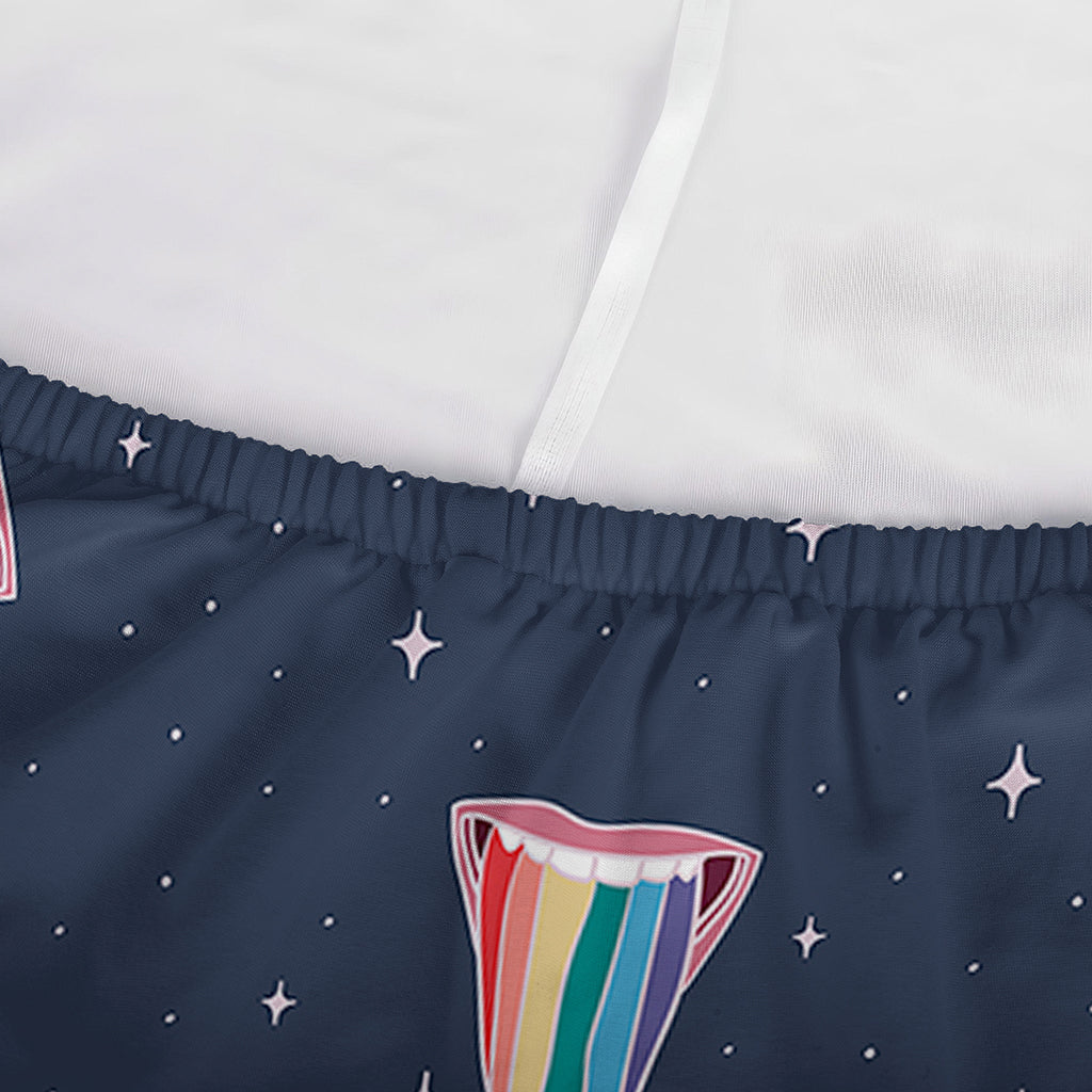Gay Pride Tongue Pattern Print Sofa Cover