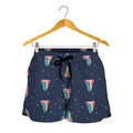 Gay Pride Tongue Pattern Print Women's Shorts