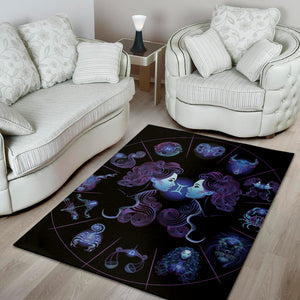 Gemini And Astrological Signs Print Area Rug