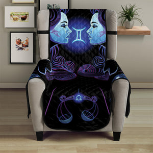 Gemini And Astrological Signs Print Armchair Protector