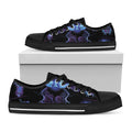 Gemini And Astrological Signs Print Black Low Top Sneakers