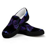 Gemini And Astrological Signs Print Black Slip On Shoes