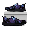Gemini And Astrological Signs Print Black Running Shoes