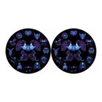 Gemini And Astrological Signs Print Car Coasters