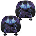 Gemini And Astrological Signs Print Car Headrest Covers