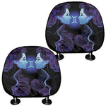 Gemini And Astrological Signs Print Car Headrest Covers