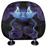 Gemini And Astrological Signs Print Car Headrest Covers