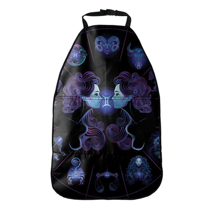 Gemini And Astrological Signs Print Car Seat Organizers