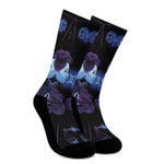 Gemini And Astrological Signs Print Crew Socks