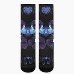Gemini And Astrological Signs Print Crew Socks