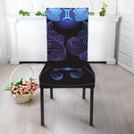 Gemini And Astrological Signs Print Dining Chair Slipcover