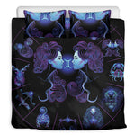 Gemini And Astrological Signs Print Duvet Cover Bedding Set