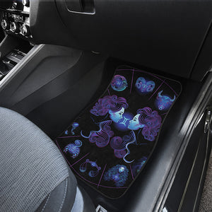 Gemini And Astrological Signs Print Front Car Floor Mats