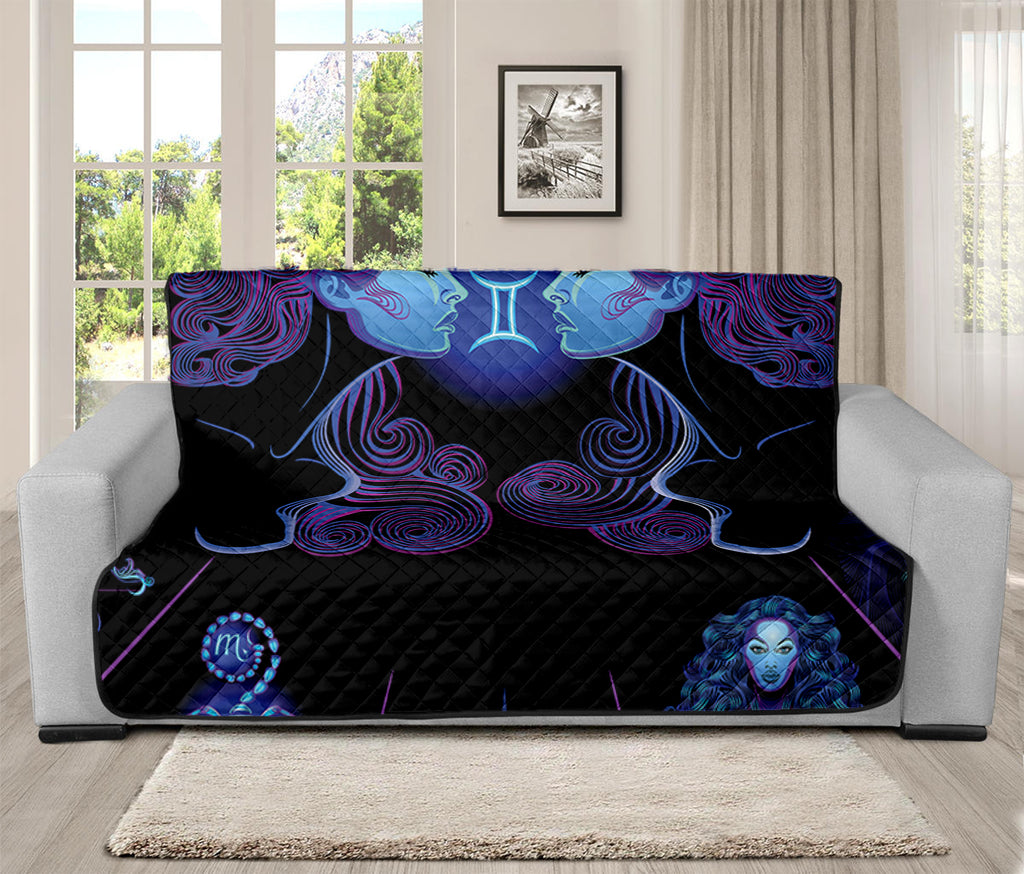 Gemini And Astrological Signs Print Futon Protector