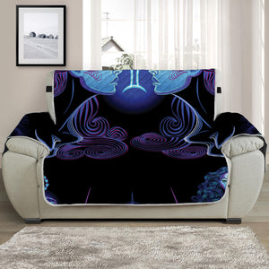 Gemini And Astrological Signs Print Half Sofa Protector