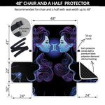 Gemini And Astrological Signs Print Half Sofa Protector