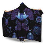 Gemini And Astrological Signs Print Hooded Blanket
