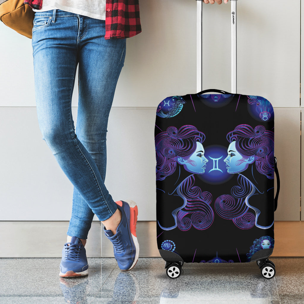 Gemini And Astrological Signs Print Luggage Cover