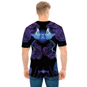 Gemini And Astrological Signs Print Men's T-Shirt