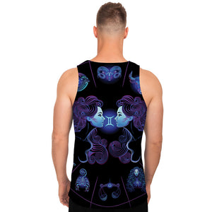 Gemini And Astrological Signs Print Men's Tank Top