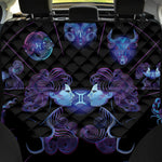 Gemini And Astrological Signs Print Pet Car Back Seat Cover