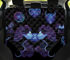 Gemini And Astrological Signs Print Pet Car Back Seat Cover