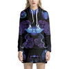 Gemini And Astrological Signs Print Pullover Hoodie Dress