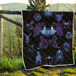 Gemini And Astrological Signs Print Quilt