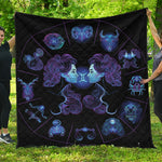 Gemini And Astrological Signs Print Quilt