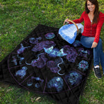 Gemini And Astrological Signs Print Quilt