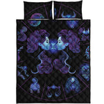 Gemini And Astrological Signs Print Quilt Bed Set