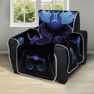 Gemini And Astrological Signs Print Recliner Protector