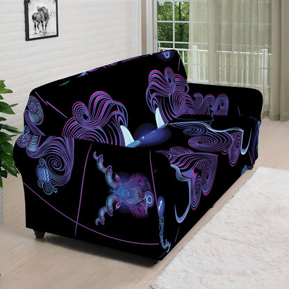 Gemini And Astrological Signs Print Sofa Cover