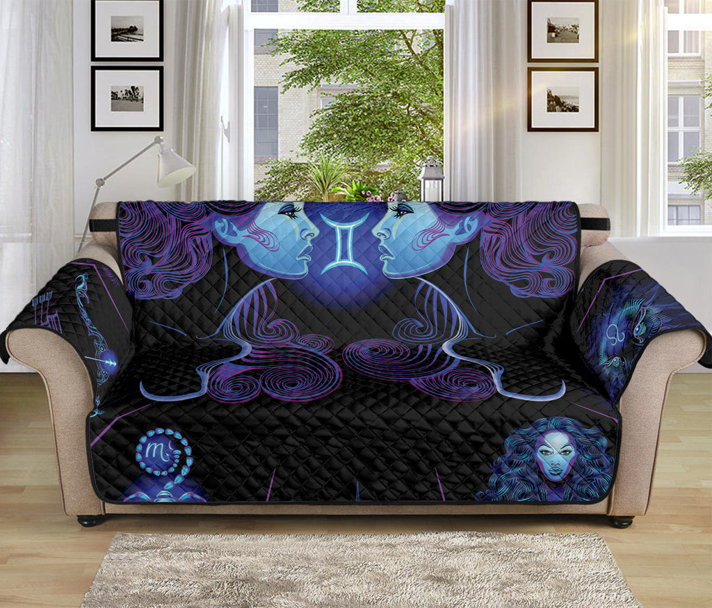 Gemini And Astrological Signs Print Sofa Protector